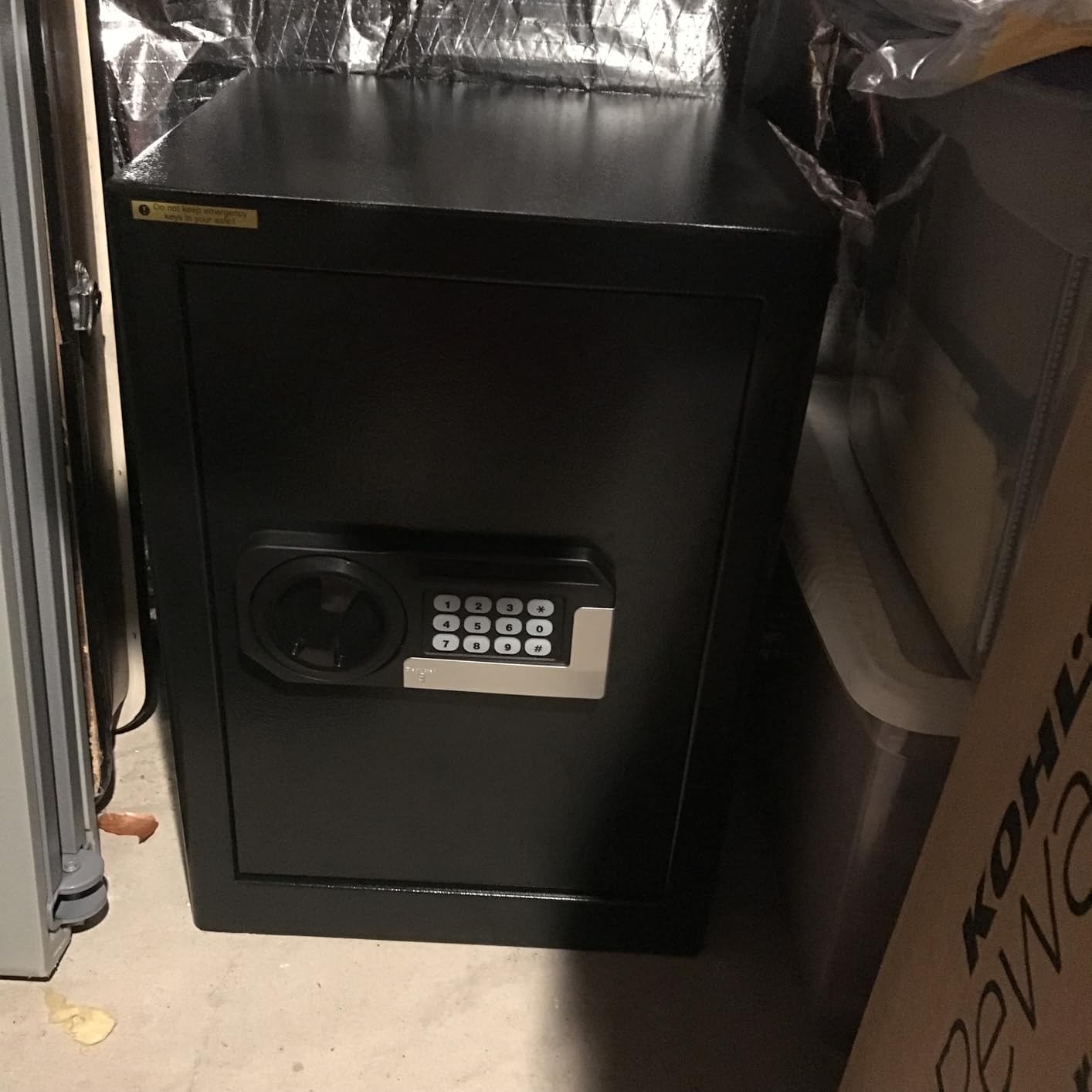 6.2 Cuft Large Home Safes Water and Fireproof with Digital Keypad & Key Lock, 27.56