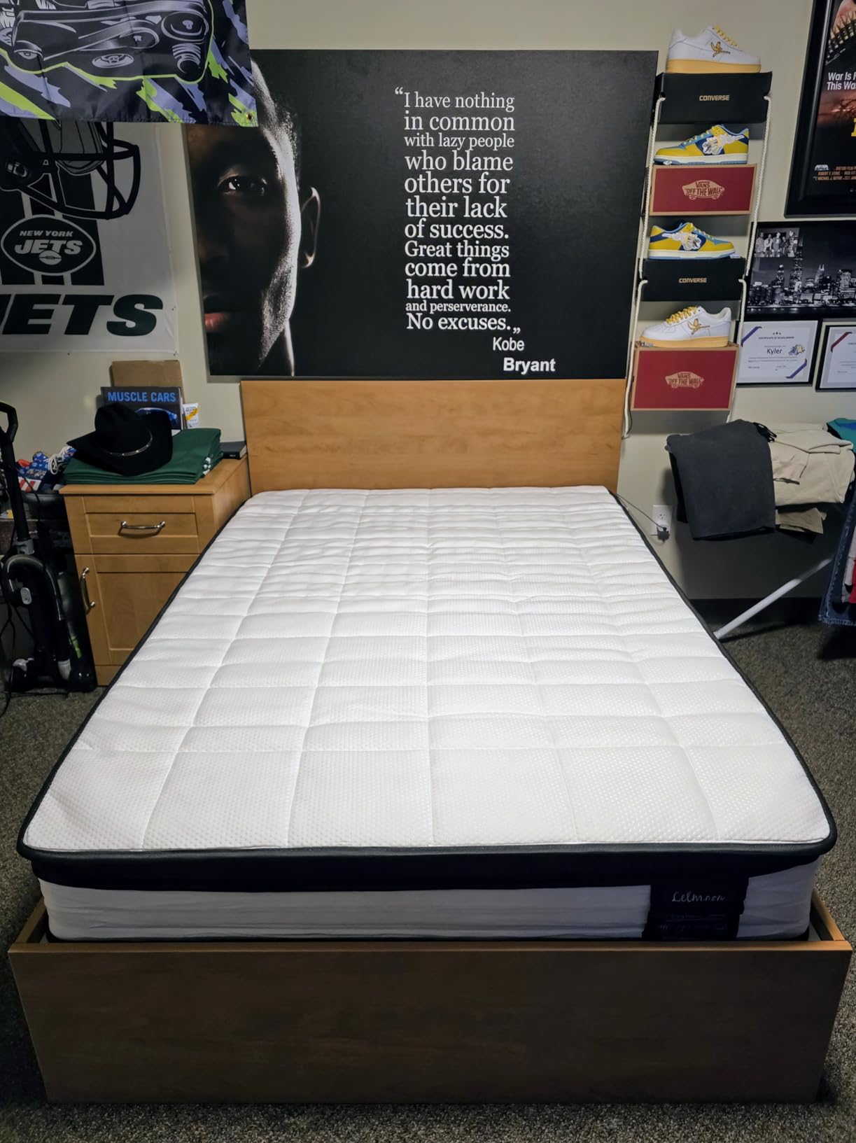 LETMOON 14 Inch Queen Mattress, Hybrid Queen Size Mattress in a Box, Ultra Thick Multi-Layer Foam & Pocket Spring Mattress, Quiet Motion Isolation Ergonomic Mattress for Luxury Master Bedroom customer photo 2