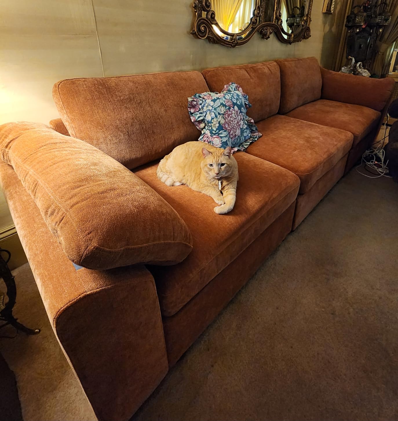 EASE MOOSE Oversized L Shape Sectional Modular Sofa,Wide Deep seat Sectional Sofa,Comfortable Grey Cloud Modular Sofa customer photo 2