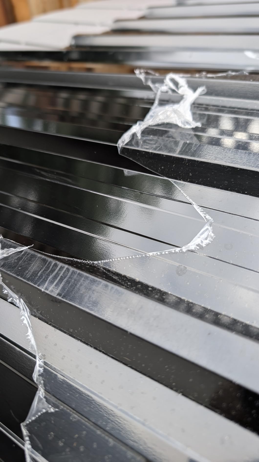 Brakki Metal Roofing Panels 10pcs 55.7 ft², Black Corrugated Roof Panels | L45.28
