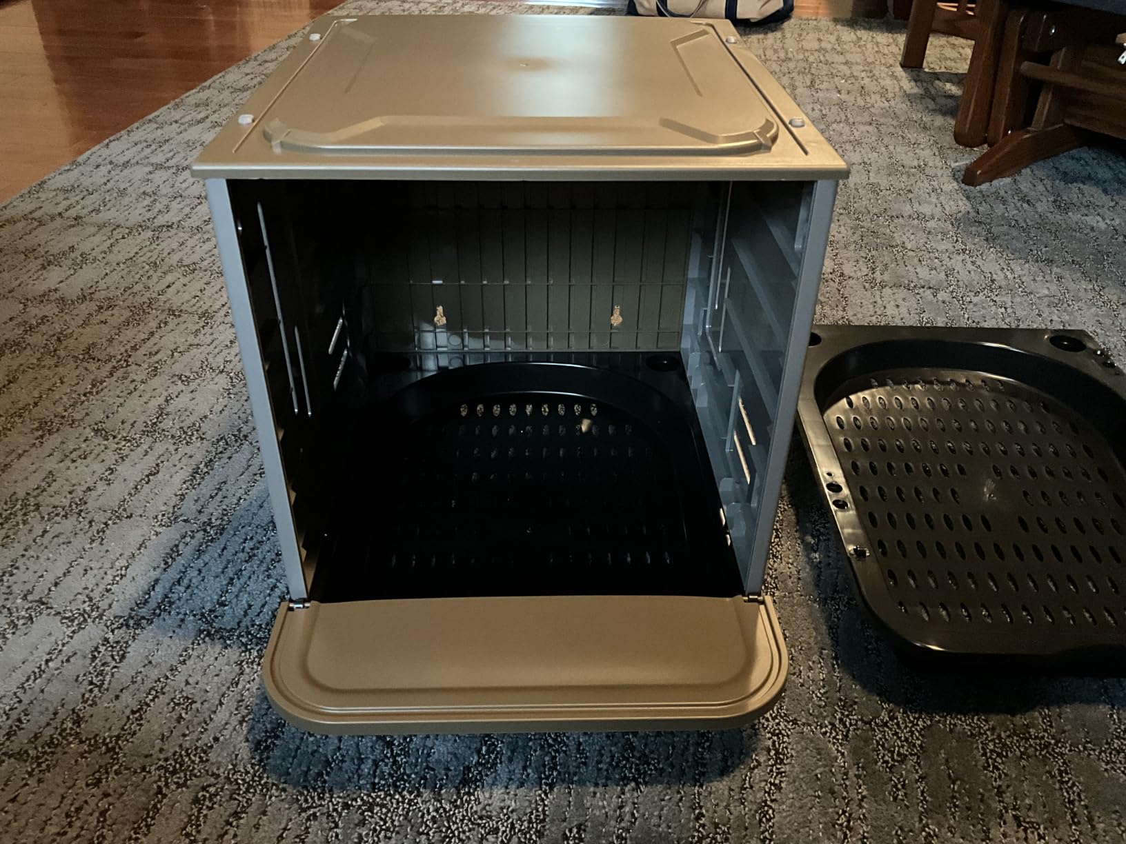 Chicken Nesting Box, 2 Compartment Nesting Boxes for Chickens, Large Chicken Laying Boxes for Egg Collection & Hen on Nest, Roll Away Nesting Boxes Chicken (Extra Large) customer photo 2