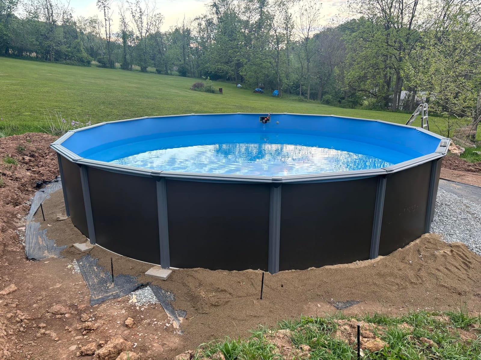 AquaDoc Coventry Round Steel Wall Above Ground Pool Kit 24' x 52