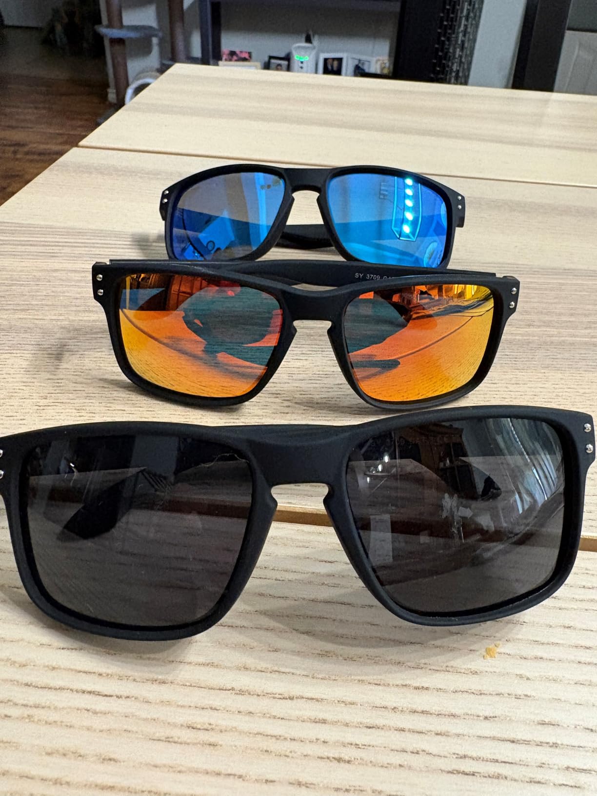 Polarized Sunglasses for Men Women - Classic Sport Sun Glasses for Driving Running Cycling Fishing UV400 Protection customer photo 1