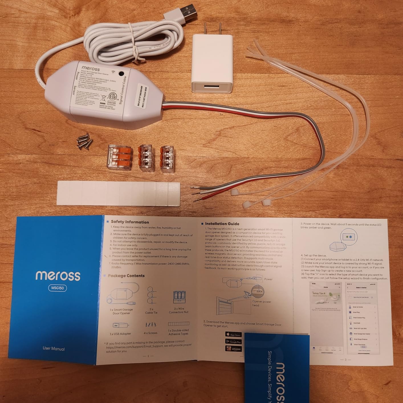 meross Smart Garage Door Opener Remote Compatible with Alexa and Google | App and Voice Control, History Check, Auto Close, Compatible with SmartThings, Enhanced Compatibility, Non-HomeKit Version customer photo 2