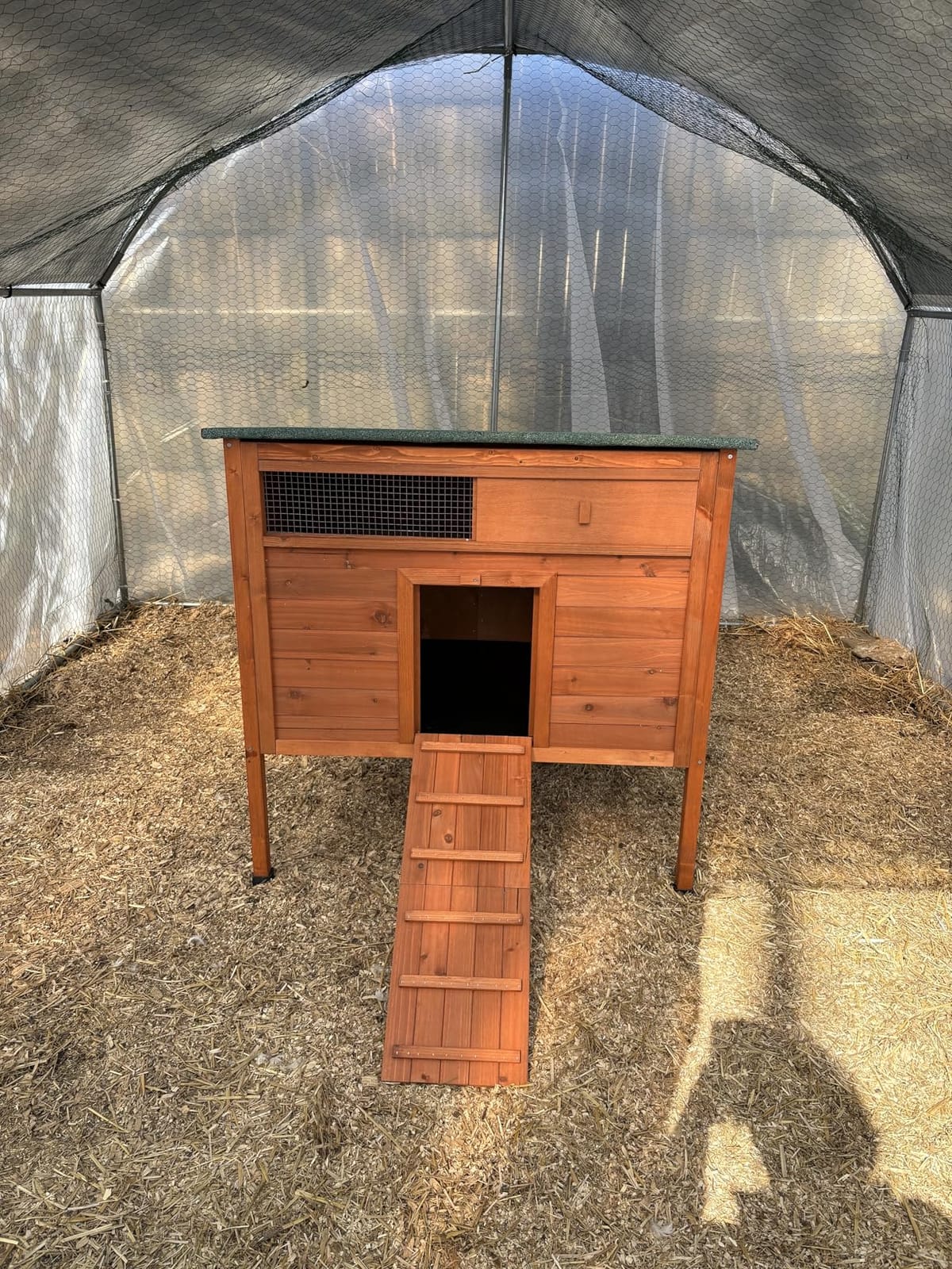Wooden Duck Coop, Duck House for Outside with Larger Windows | Chicken Coop for Chicken Run with Elevated Legs, 2 Perches, 2 in 1 Ramp, Openable Roof customer photo 2