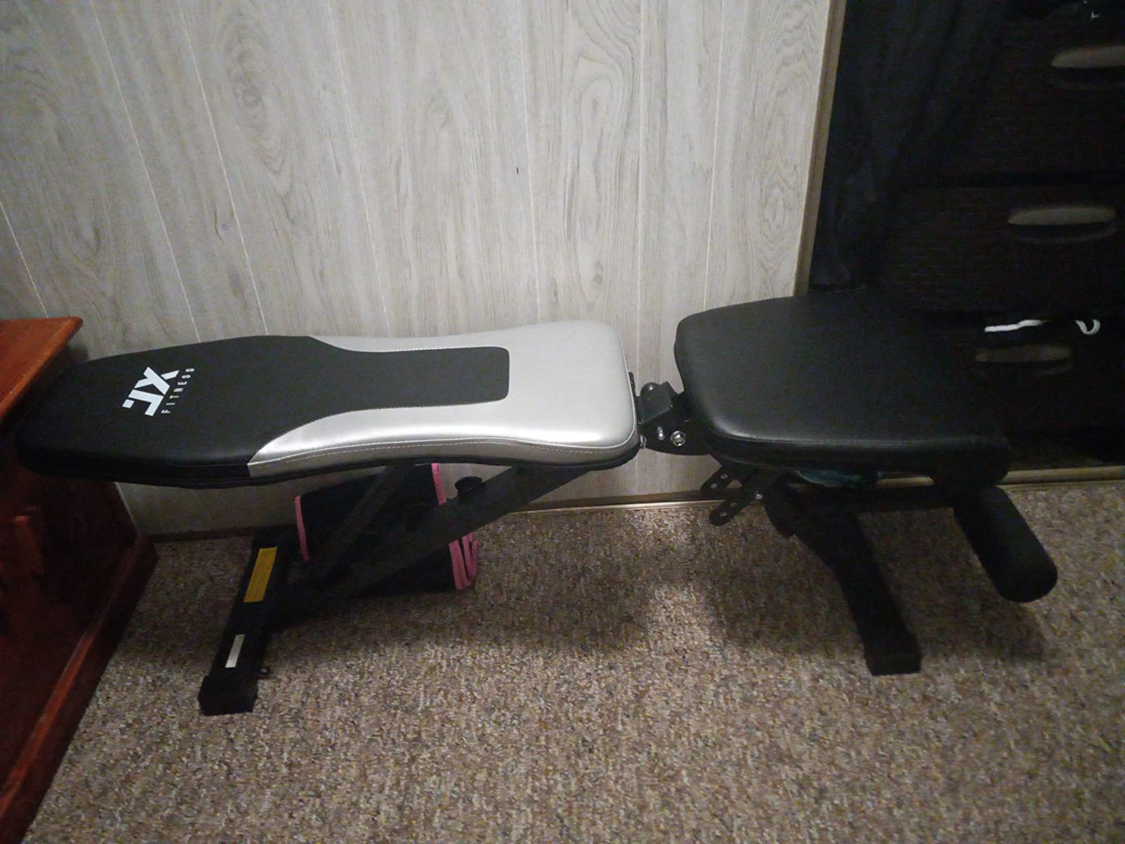 Extended Flat Weight Bench, Extra Long Workout Bench for Weightlifting and Strength Training, 1000lbs Capacity, Home Gym Equipment customer photo 1