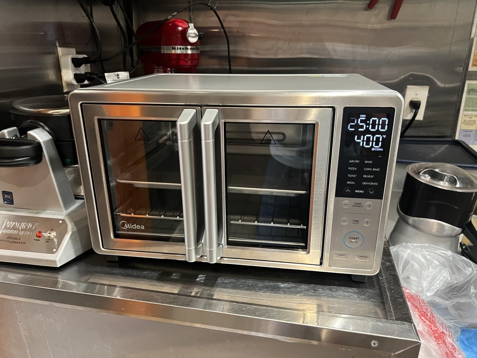 Midea Flexify Slim 8-in-1 French Door Toaster Oven Air Fryer Combo, 25QT | Compact Countertop Oven with Infrared SpeedHeat, Stainless Steel customer photo 1