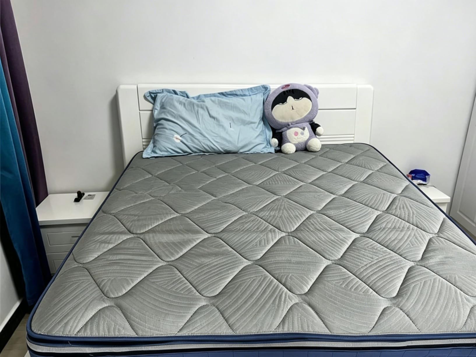 Sweetnight CoolNest 14 Inch Queen Mattress, Hybrid Queen Size Mattresses with DuoSense Pillow Top & Memory Foam for Feels up to 8° Cooler, Medium Firm Mattress Pressure Relief CertiPUR-US Certified customer photo 1
