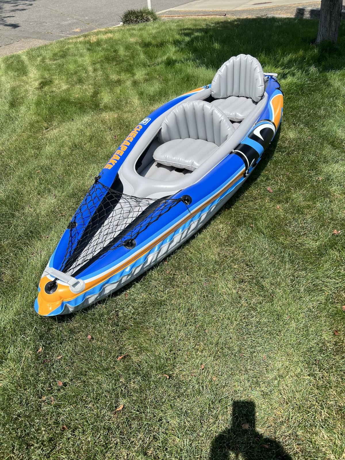 Sunlite Sports Inflatable Kayak 2 Person, Portable Inflatable Boat with Shed & Aluminum Oars, Lightweight Tandem Kayak with Air Pump & Carry Bag for Lakes & Rivers, 400 LB customer photo 1