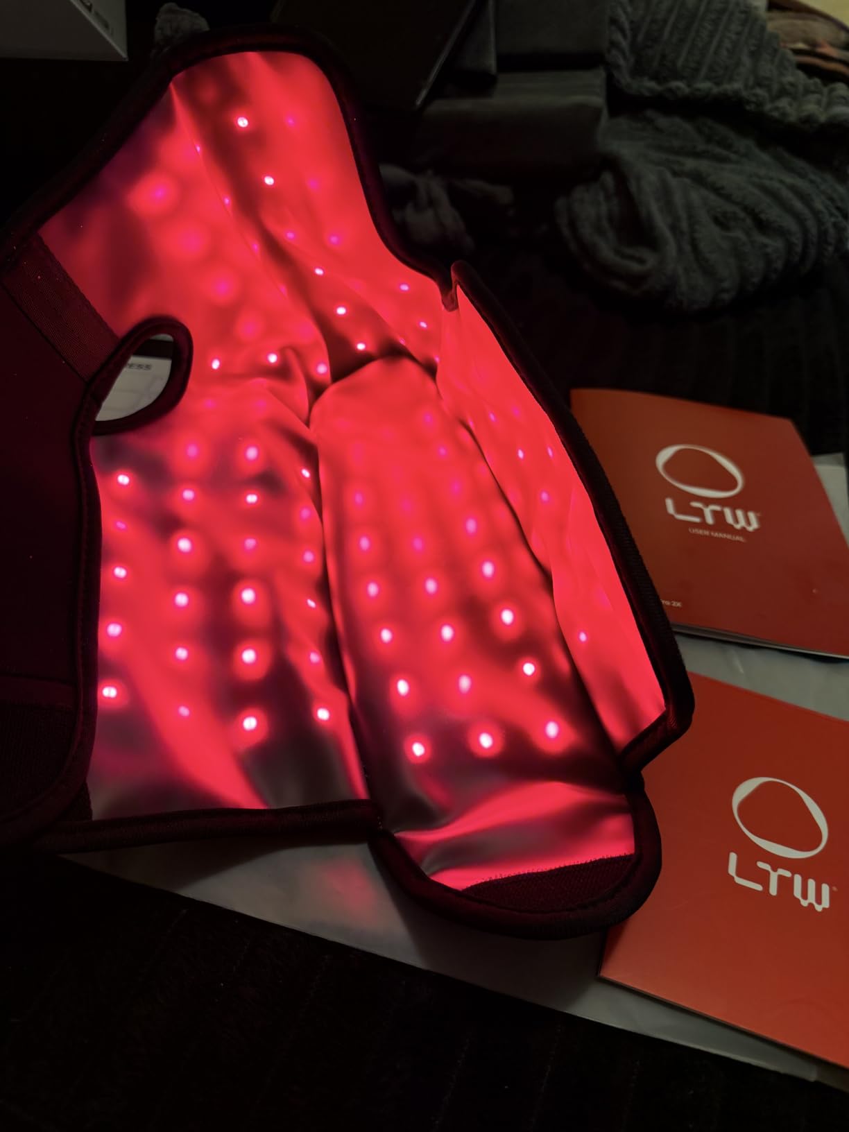 LTW Flagship Red Light Therapy for Feet, 101 Tri-Chip LEDs Infrared Light Therapy Wrap with 660nm & 850nm, 3 Heat Levels, 5 Light Intensities with Pulse Mode, 5000mAh Cordless for Ankle Heel(1 Pack) customer photo 2