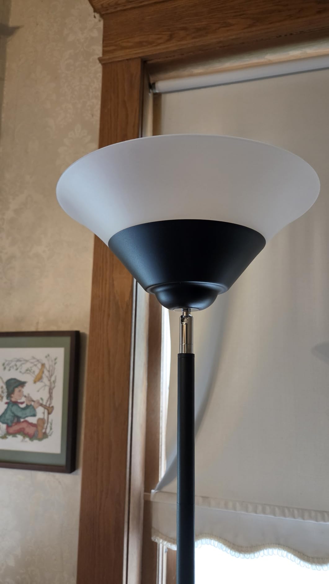SIBRILLE Torchiere Floor Lamp, 72 Inch 30W LED Standing Lamp, 1800LM, Stepless Dimmable, 3000K-6500K, Remote and Button Control, Modern Pole Light for Living Room Bedroom Office, Black customer photo 2