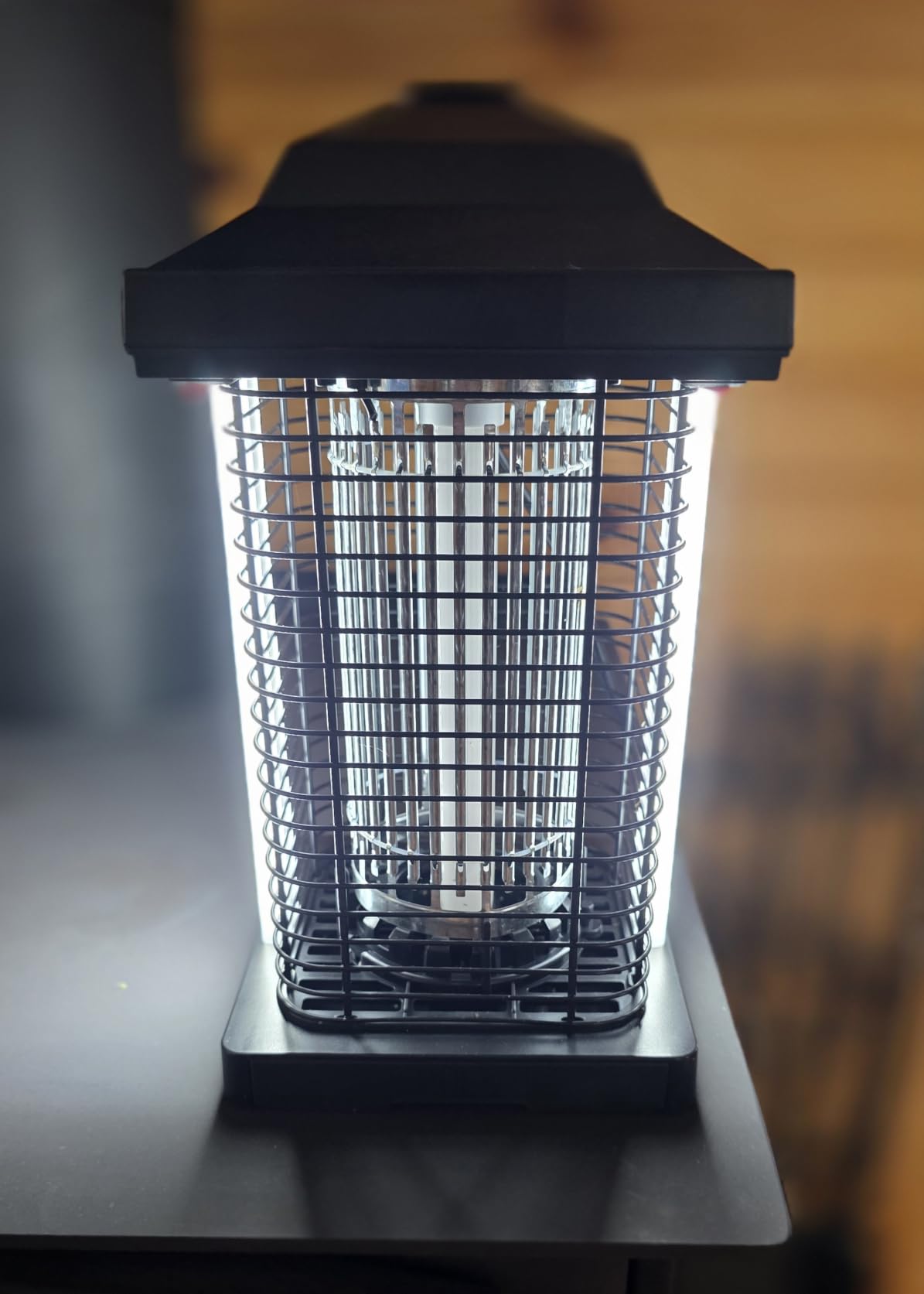 Bug Zapper Outdoor, Dual Wavelength UV 50000H Lifespan & Dual LED Lamps, 1/2 Acre Coverage, 5 Zaps/Sec, 4200V Electric Mosquito Zapper, IPX4 Waterproof Fly Trap for Indoor Patio Backyard customer photo 2