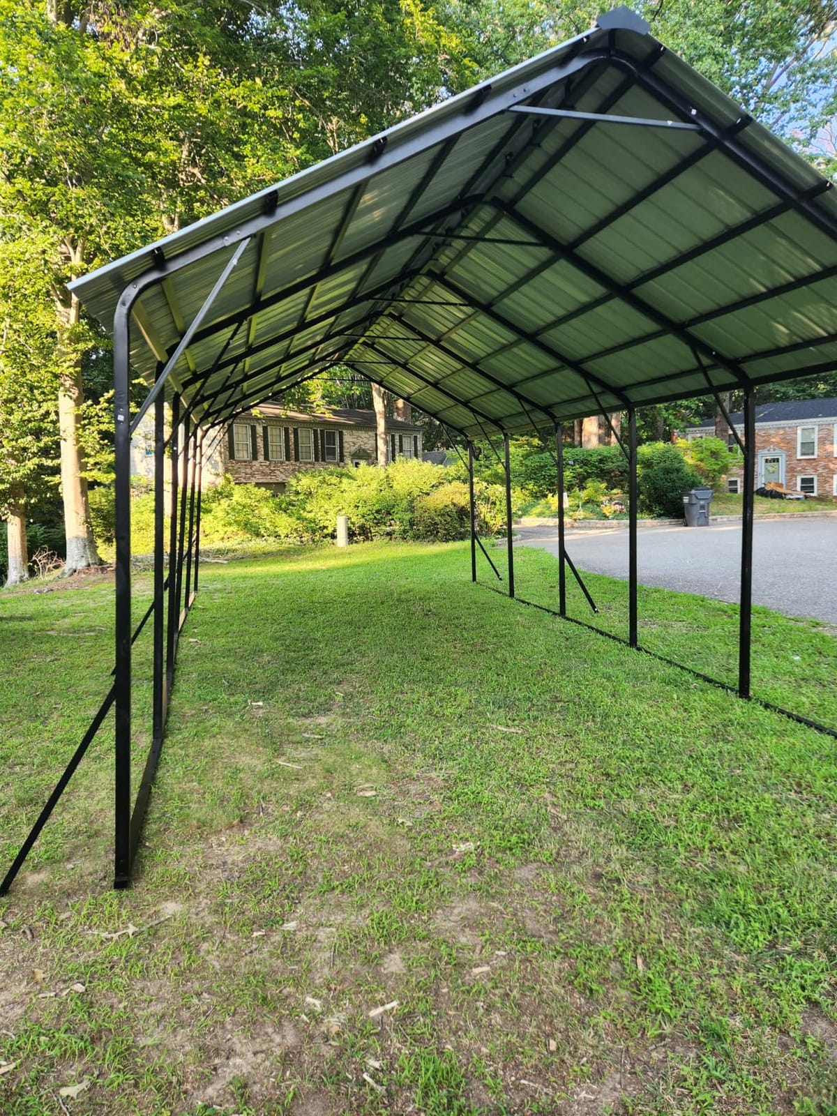 GarveeLife 20'X30'x12' Metal Carport for Multiple Vehicles, Steel Car Ports | Vertical Roof Design / for All-Weather / for Full-Size Pickup Trucks, Boats, and Tractors customer photo 2