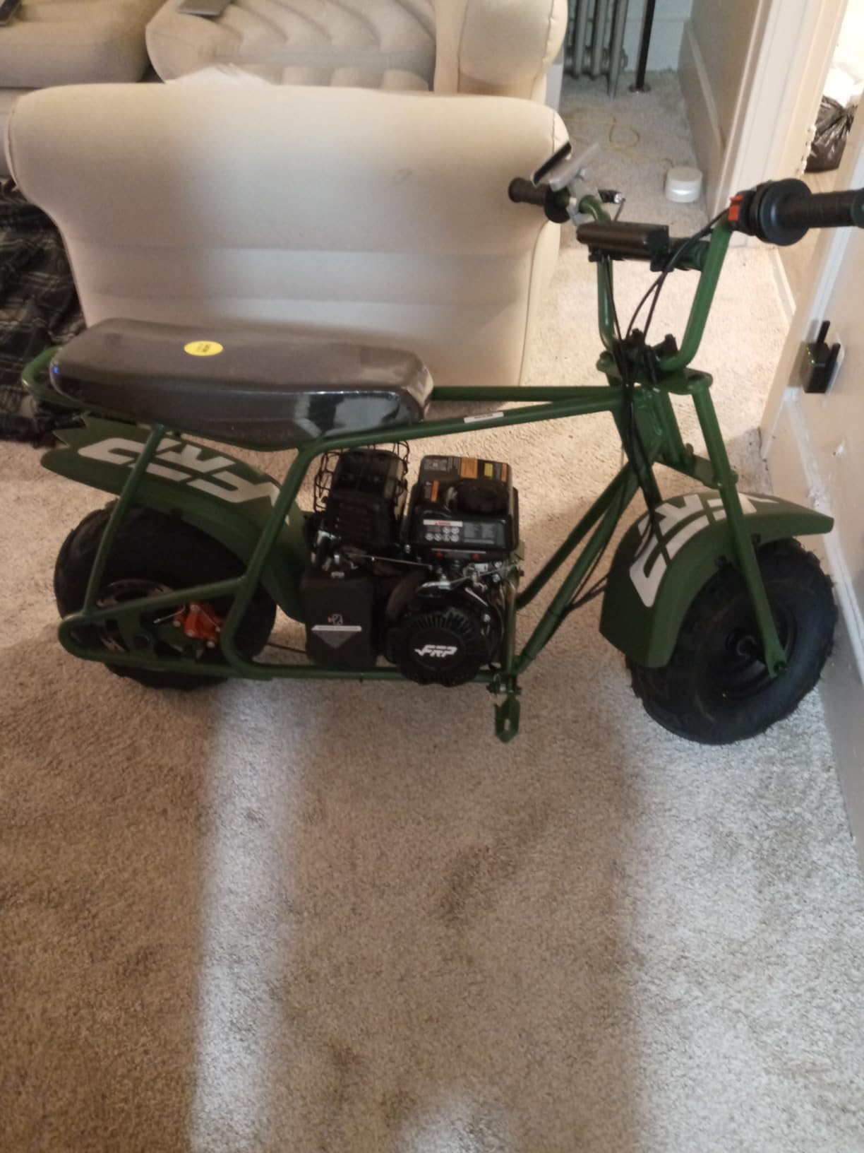 GMB100 Plus Mini Dirt Bike Complete Starter Bundle 99cc 4-Stroke Off Road | 3HP Engine, Up To 28 Mph, Up To 220 Lbs, Disc Brake, Gloves, Goggles, Neck Gaiter & Headlight Included, Red customer photo 2