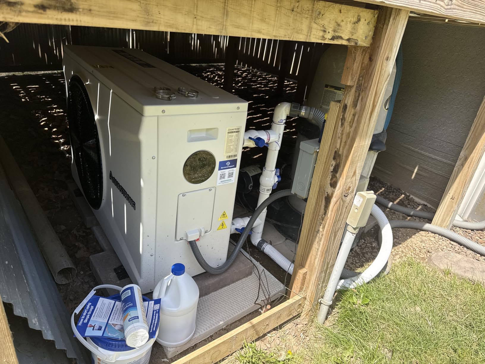 AQUASTRONG Swimming Pool Heat Pump,Pool Heater for Above Ground and Inground Pool, Heating and Cooling Pool Heater, for 6500 Gallons customer photo 2