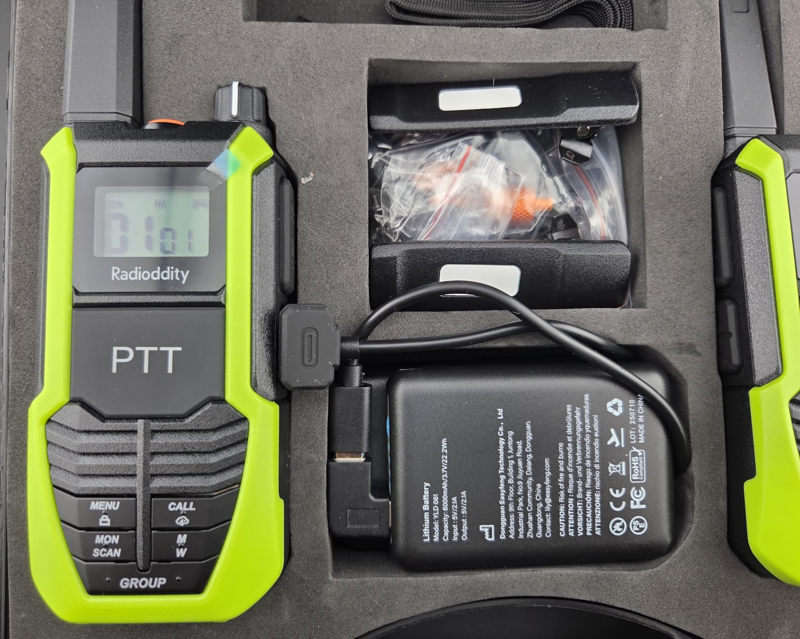 Radioddity HD-2 Waterproof Walkie Talkies IP67 Heavy Duty Radio, 2 Pack | Long Range Two Way Radio, Emergency USB-C Power Output, Replaceable Battery, NOAA Alert, for Camping, Hiking, Skiing, Hunting customer photo 2