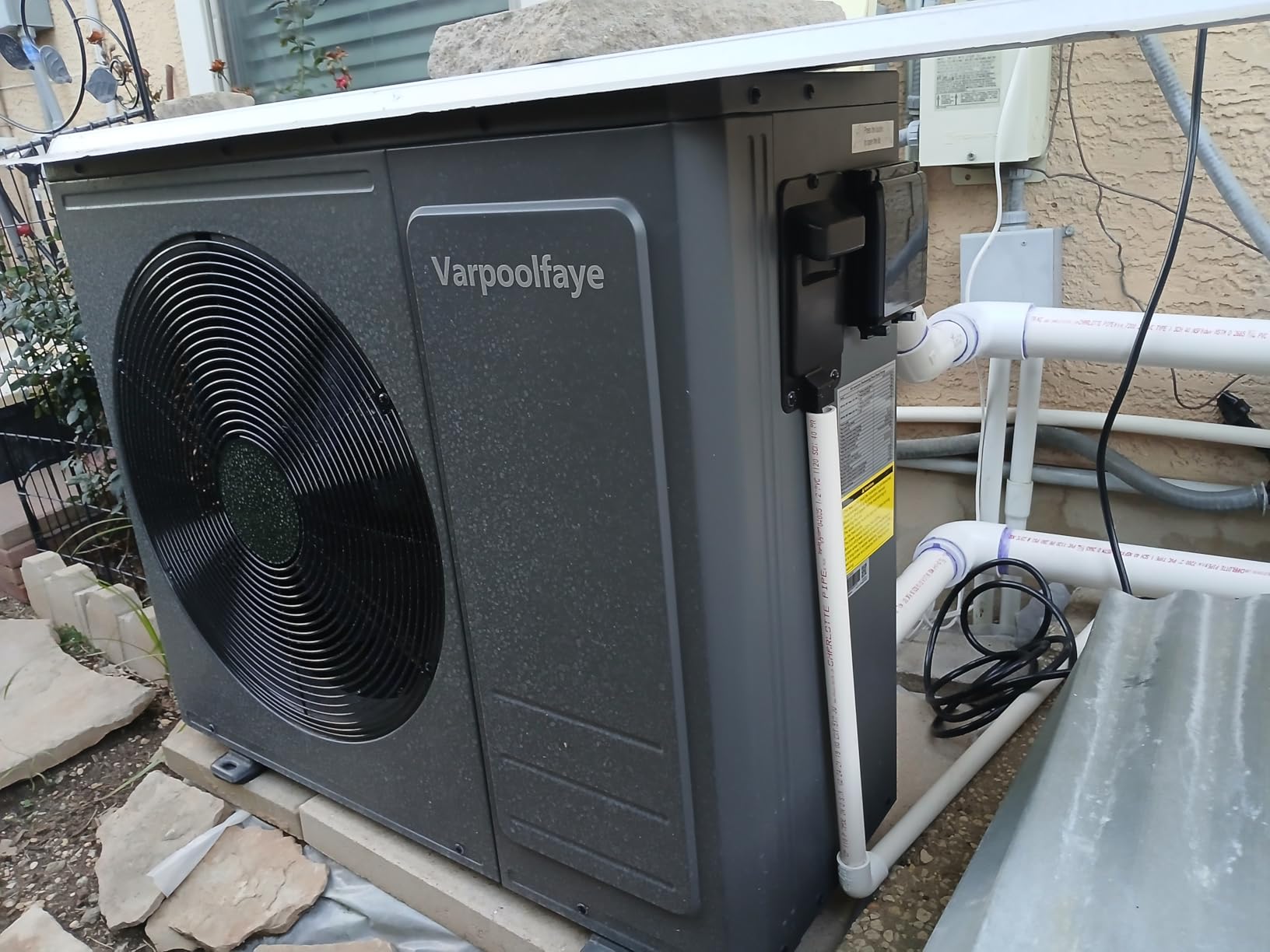 16000BTU Swimming Pool Heat Pump Up to 5000 Gallons 110v | Utilizes Air-source Tech, Pool Heater For Above Ground Pools With COP4.3 Offer Energy-efficient Heating and Cooling Solution customer photo 1