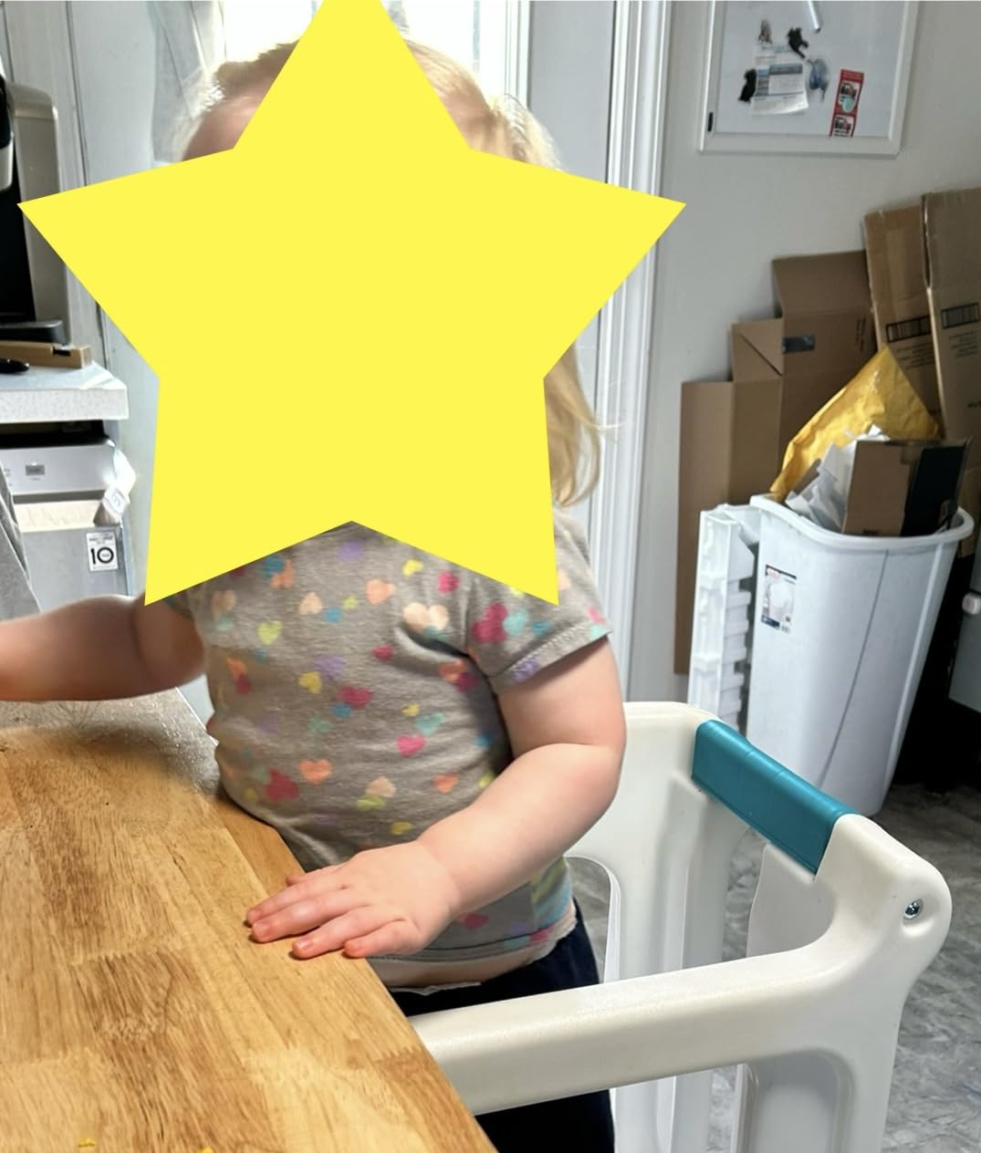 Simplay3 Toddler Tower Montessori Standing Kitchen Step Stool with Sturdy Stabilizing Base and Adjustable Platform, 20.5