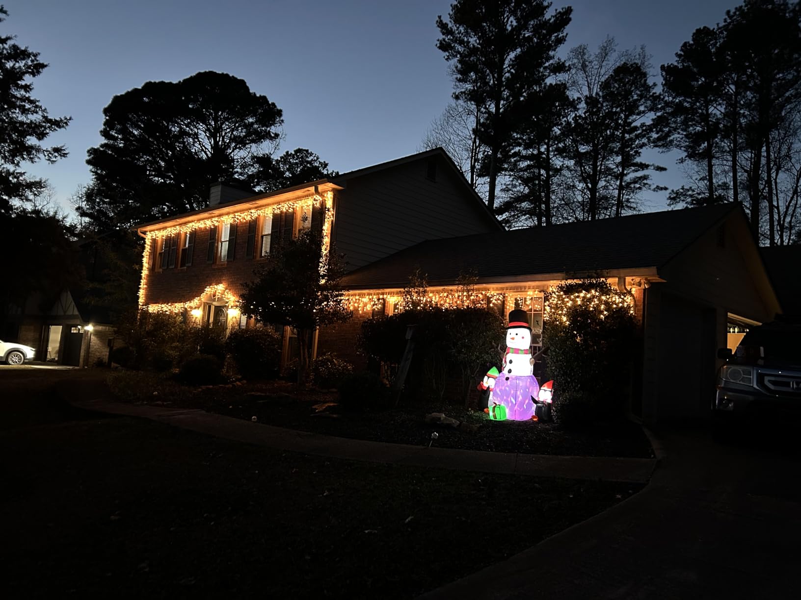 12FT Halloween Inflatables Giant Sitting Skeleton with Pumpkin, Built-in LEDs customer photo 2
