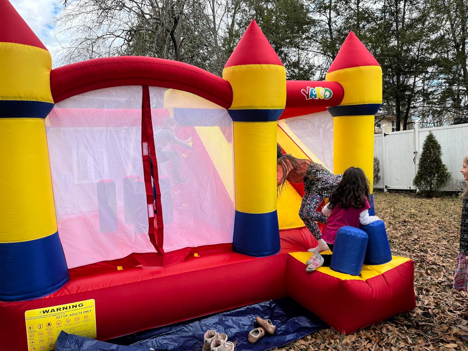 Bounce House for Kids 3-8, 21.3'x9.2'x7.9' Inflatable Obstacle Course | Large Bouncy Castle with Dual Slide, Crawl Tunnels, Obstacle, Climbing, Jumping Area, 750w Blower for Outdoor Backyard Party customer photo 2