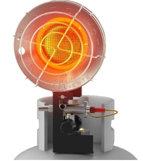 LAANPOLE 15000BTU Propane Heater with Safety Shut-off & 3 Heat Settings, Outdoor Portable Heater for Patio, Fishing, Camping & Garage Use customer photo 1