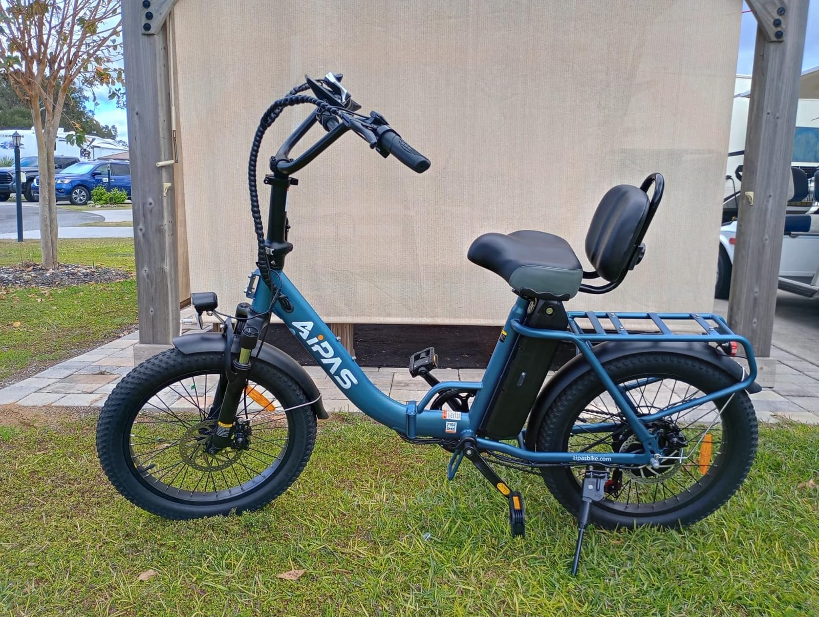 Aipas A4 Folding Electric Bike for Adults, 1000W Peak Motor, 62-Mile Range, 20
