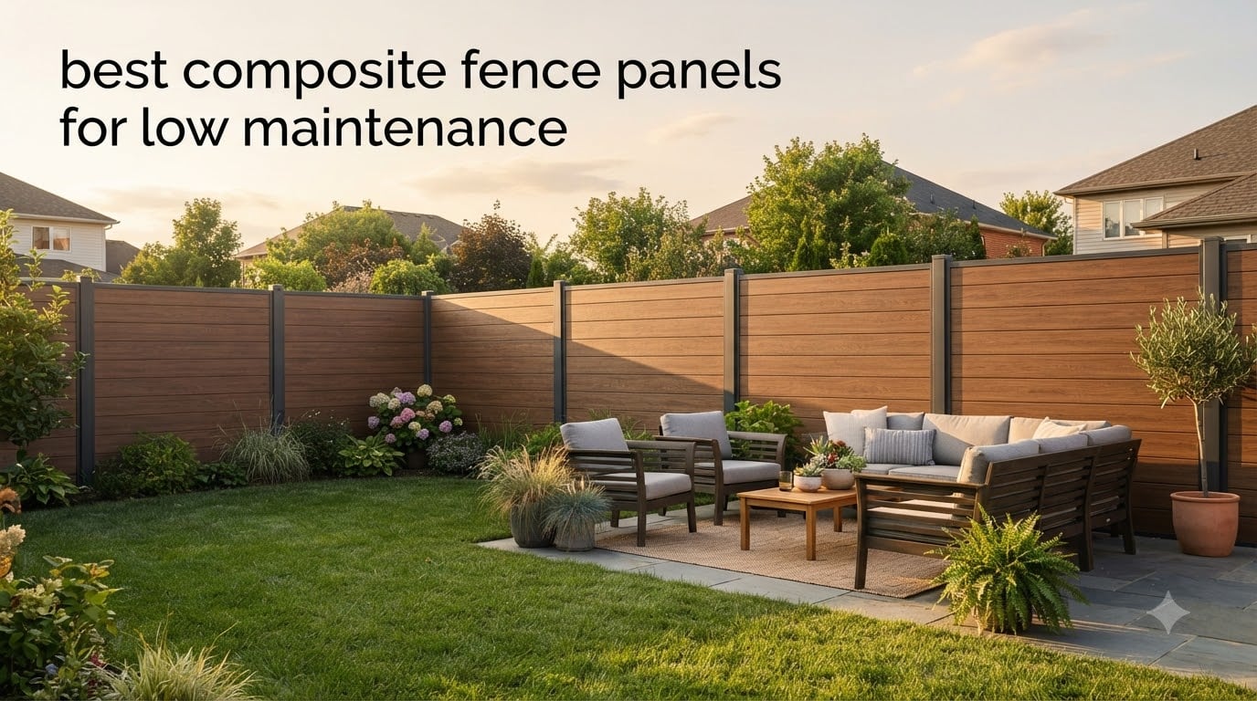 best composite fence panels for low maintenance