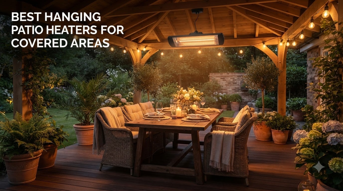 best hanging patio heaters for covered areas