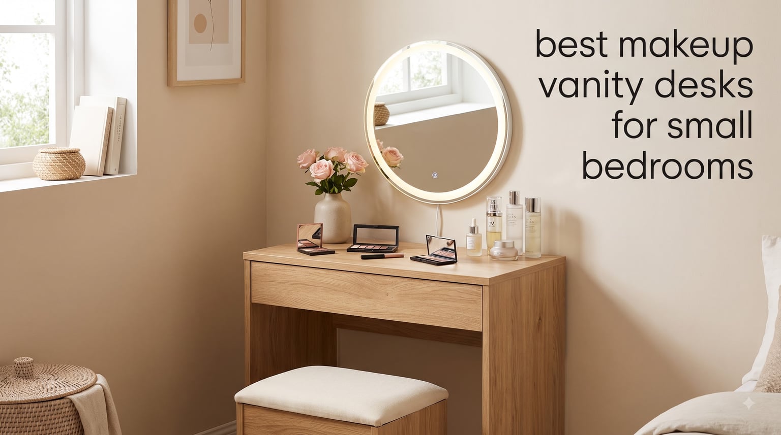 best makeup vanity desks for small bedrooms