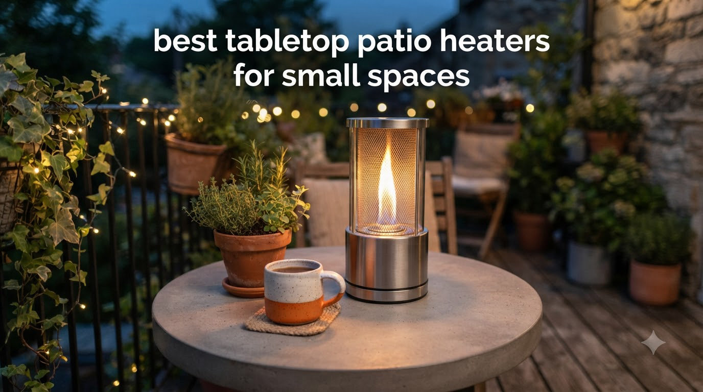 best tabletop patio heaters for small spaces