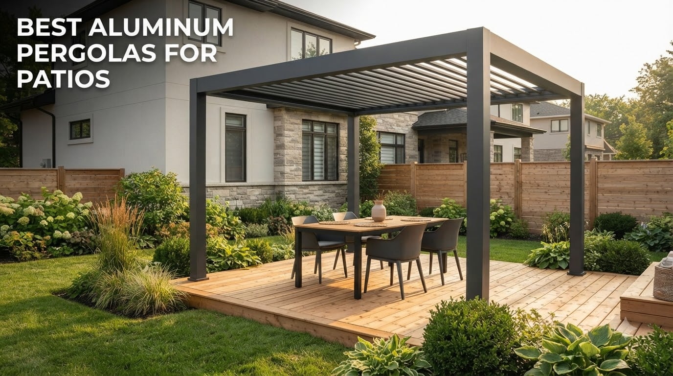 best aluminum pergolas for patios