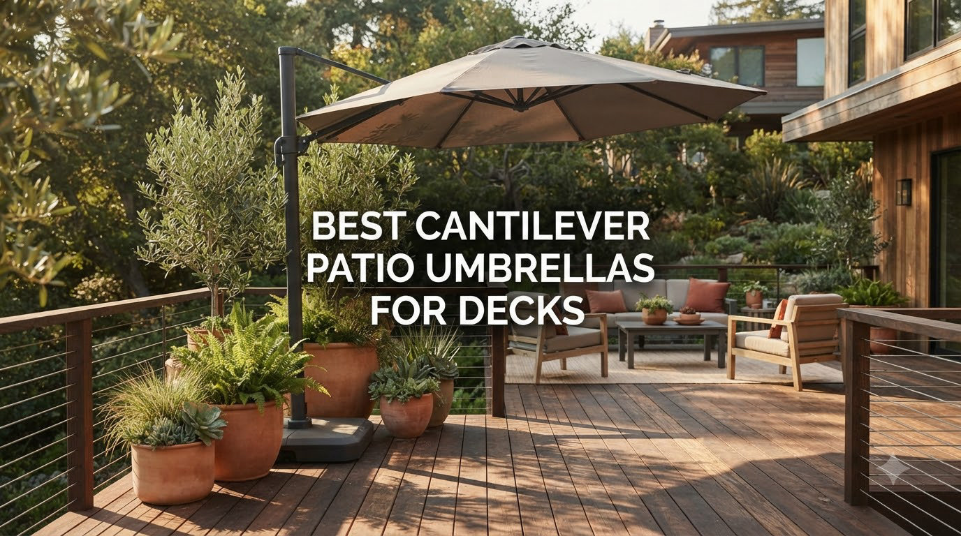 best cantilever patio umbrellas for decks