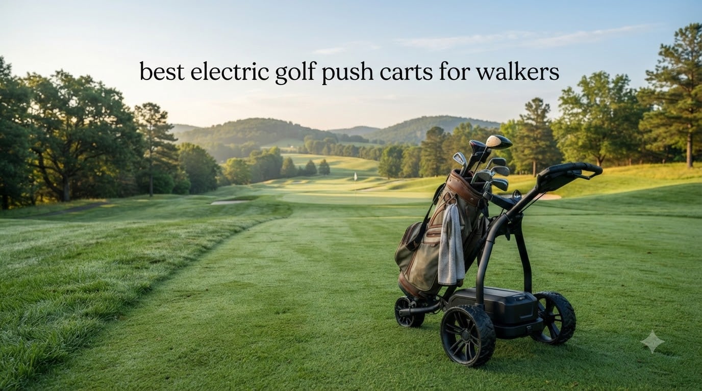 best electric golf push carts for walkers