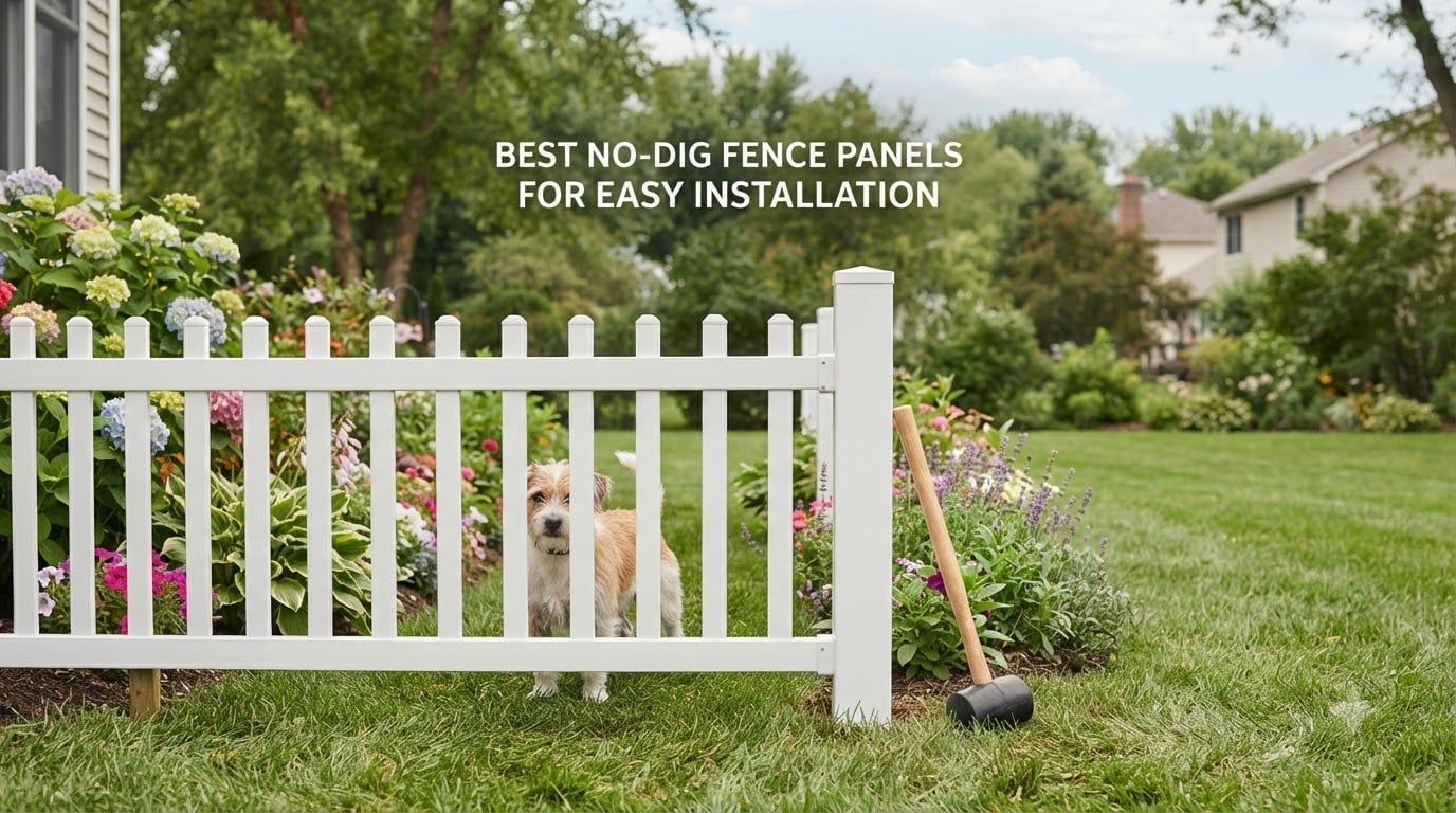 best no-dig fence panels for easy installation