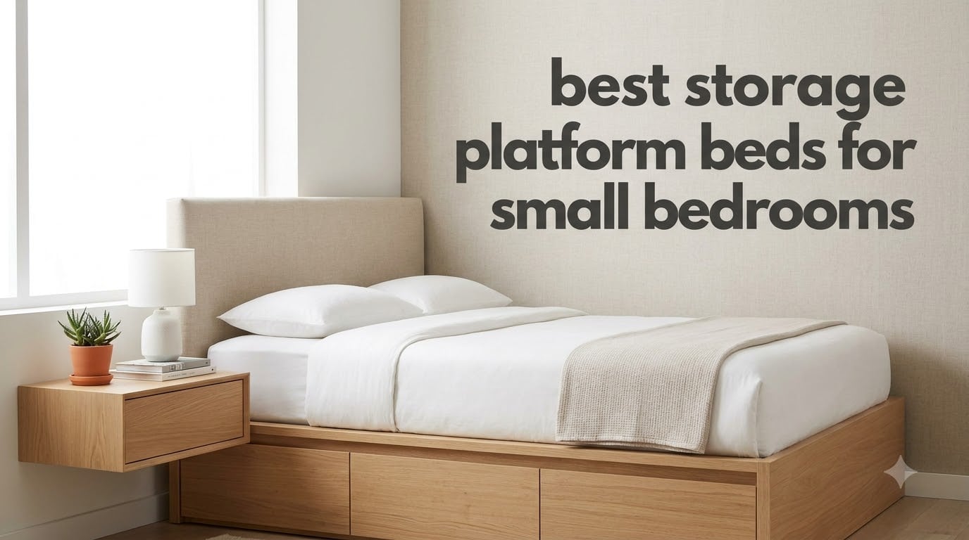 best storage platform beds for small bedrooms
