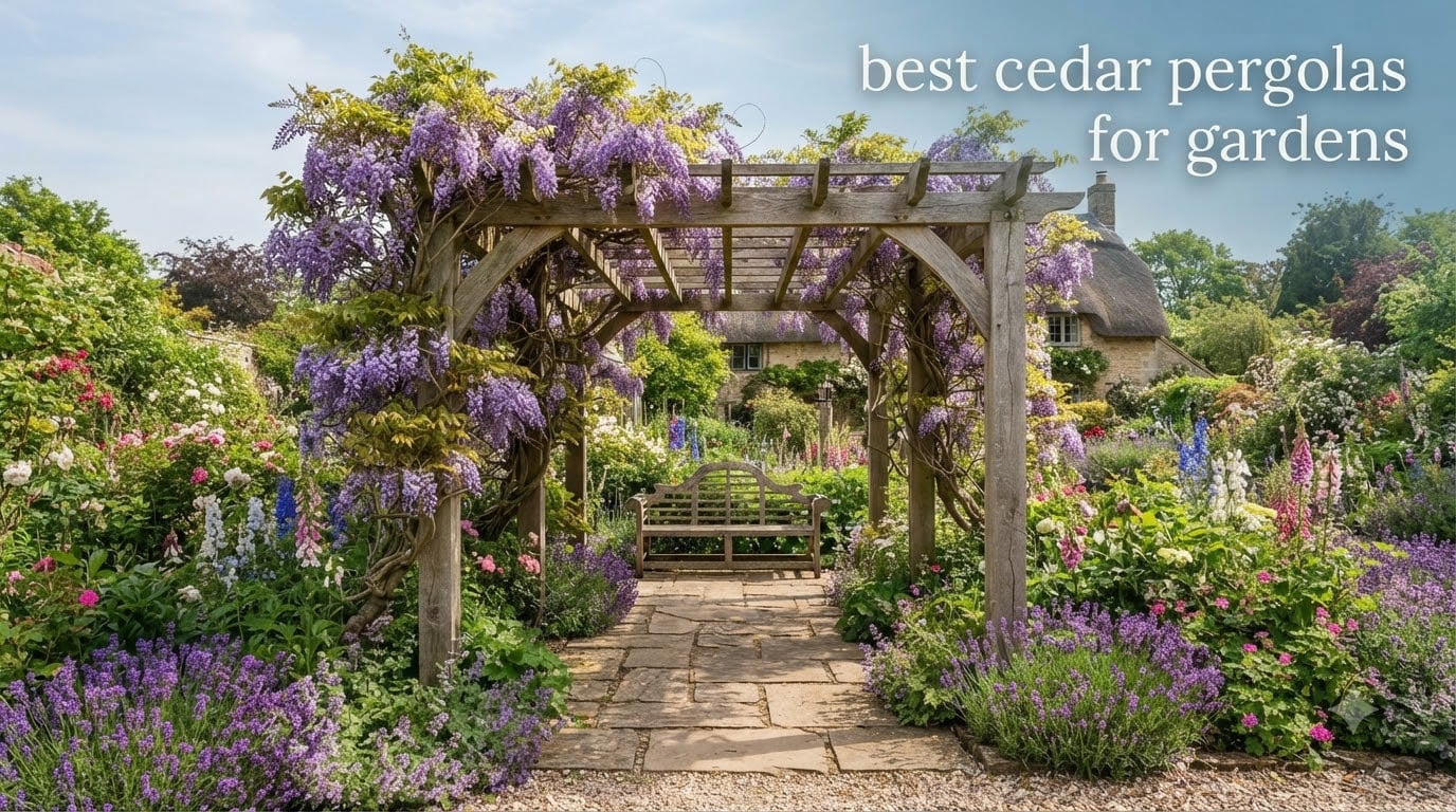 best cedar pergolas for gardens