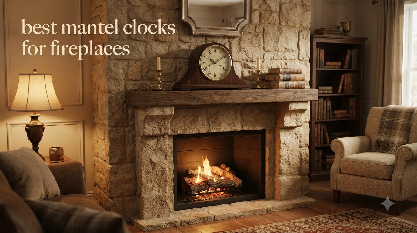 best mantel clocks for fireplaces