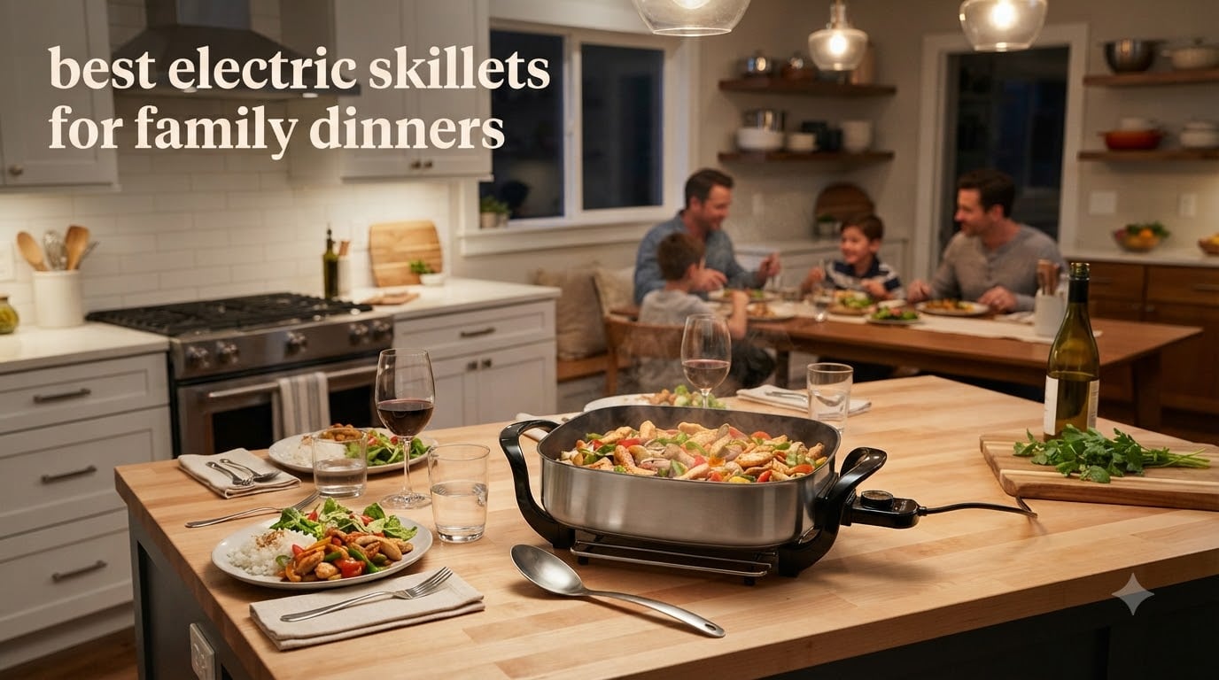 best electric skillets for family dinners