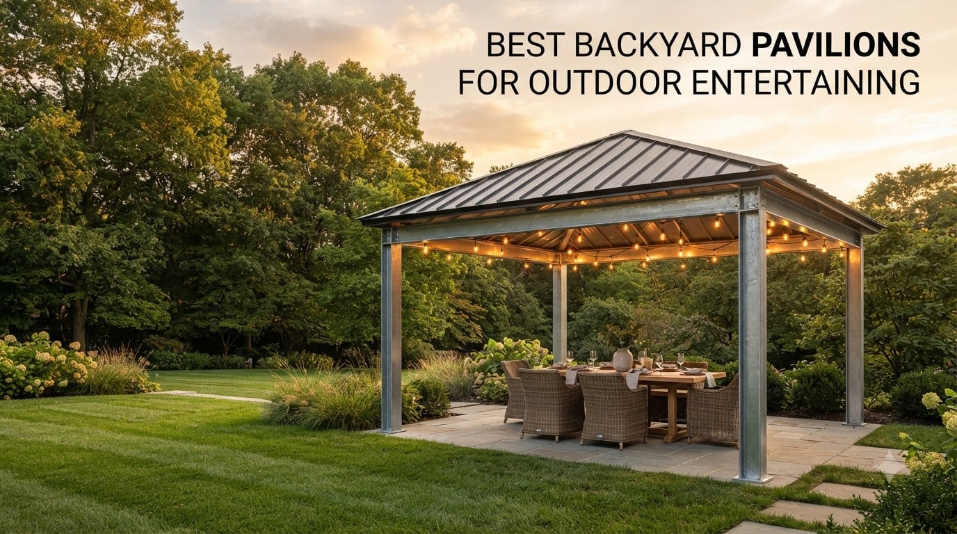best backyard pavilions for outdoor entertaining