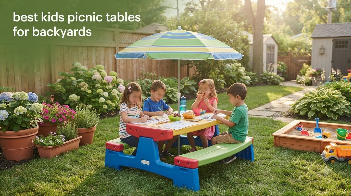 best kids picnic tables for backyards