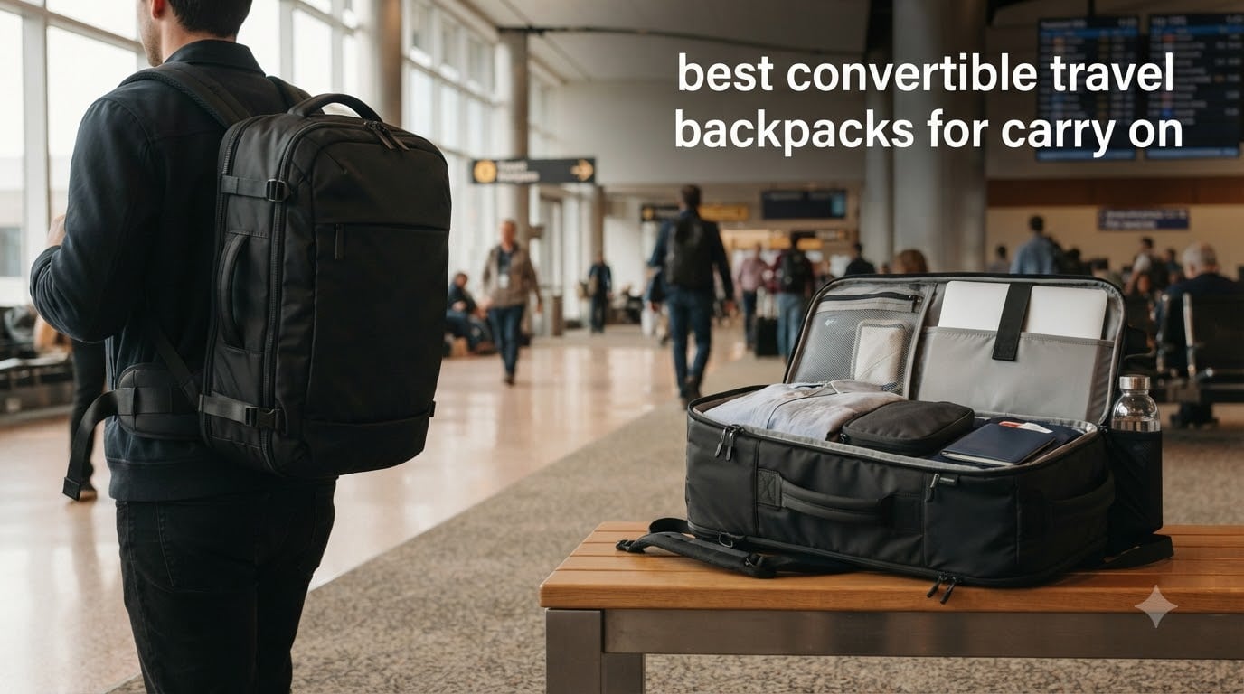 best convertible travel backpacks for carry on