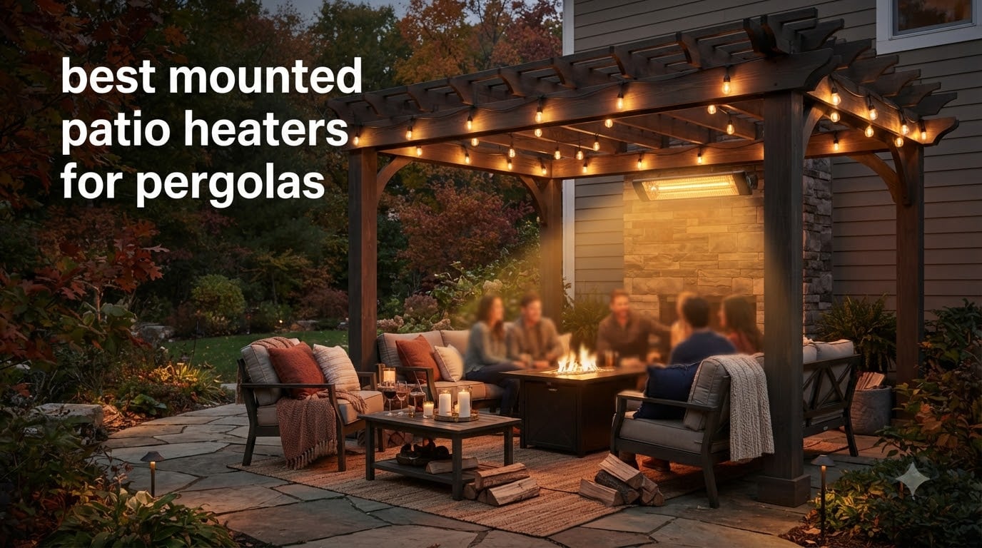 best mounted patio heaters for pergolas