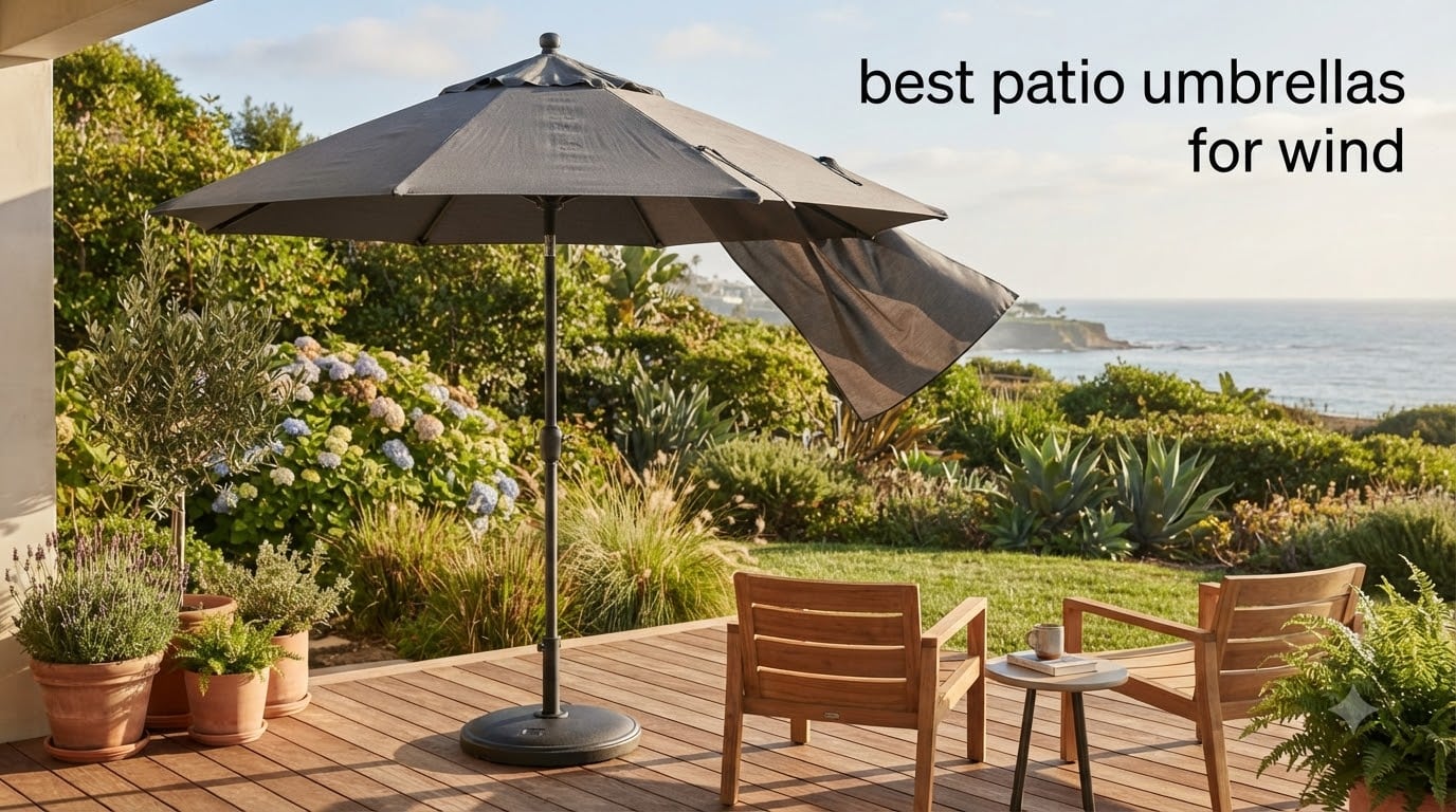 best patio umbrellas for wind