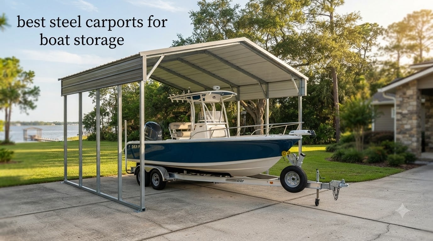 best steel carports for boat storage