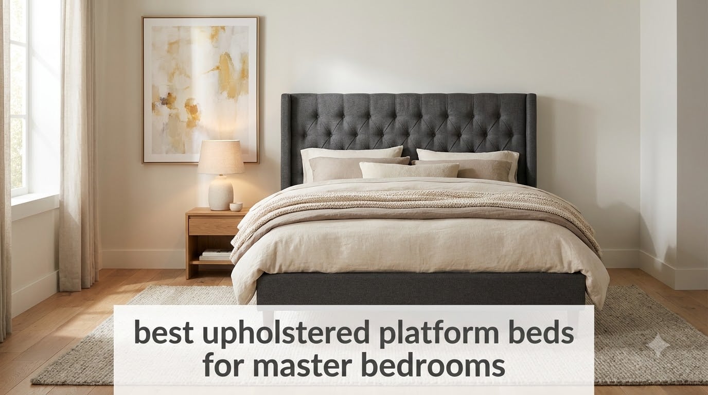 best upholstered platform beds for master bedrooms