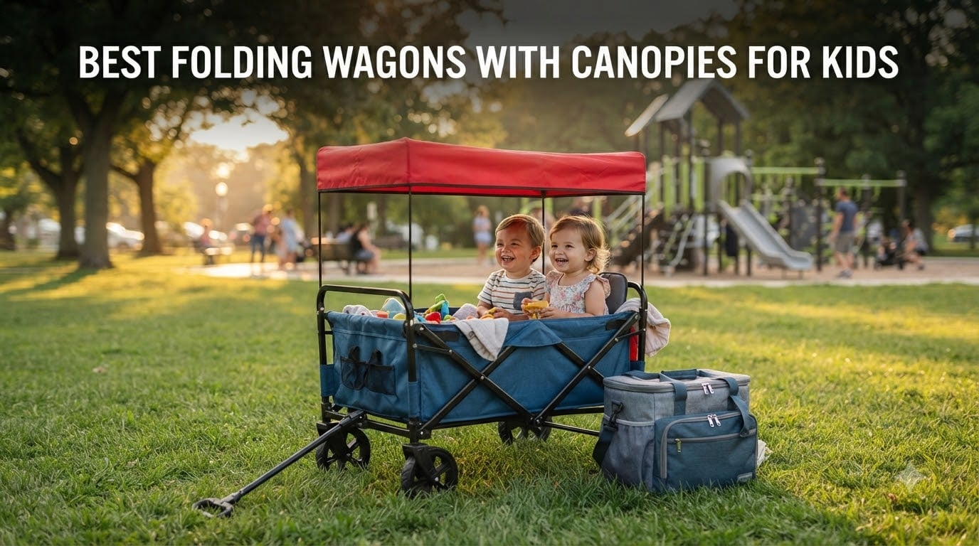 best folding wagons with canopies for kids