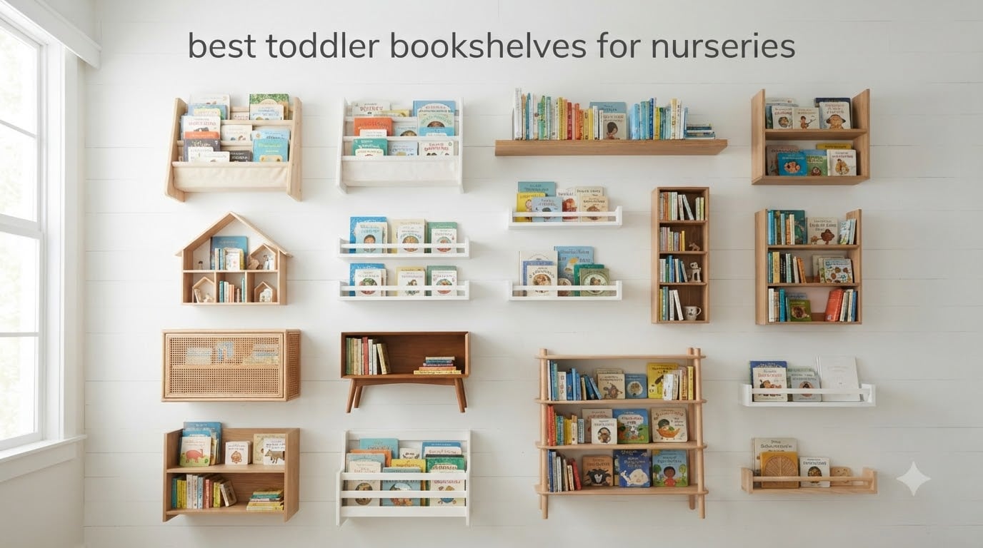 best toddler bookshelves for nurseries