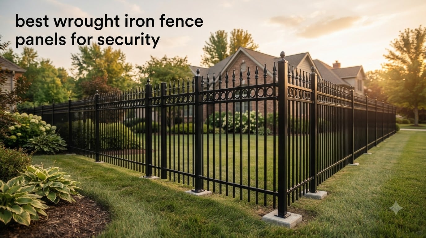 best wrought iron fence panels for security