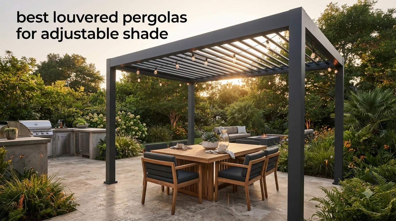best louvered pergolas for adjustable shade