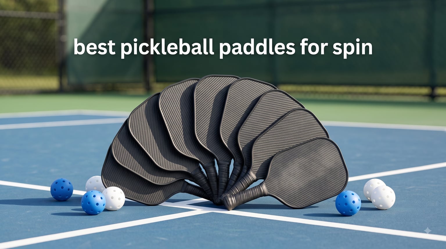 best pickleball paddles for spin